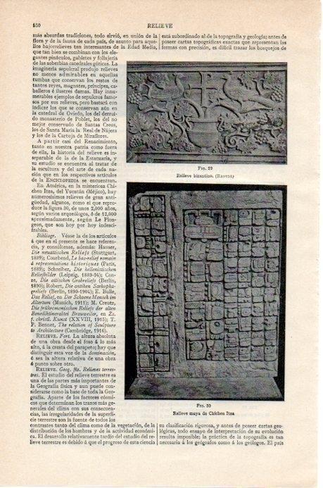 LAMINA V07854: Relieve maya de Chichen Itza