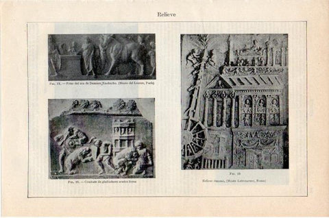 LAMINA V07853: Relieves romanos