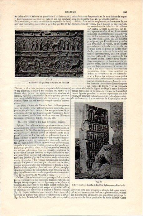 LAMINA V07850: Relieve Sala de las Cien Columnas en Persepolis