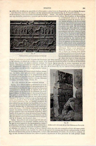 LAMINA V07850: Relieve Sala de las Cien Columnas en Persepolis