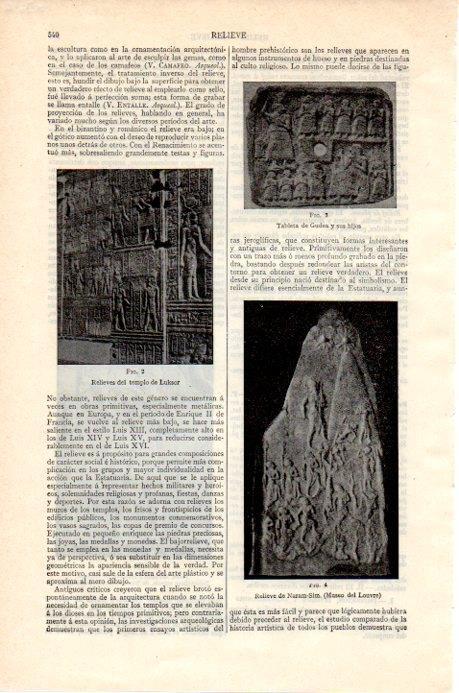 LAMINA V07849: Relieves del templo de Luxor 