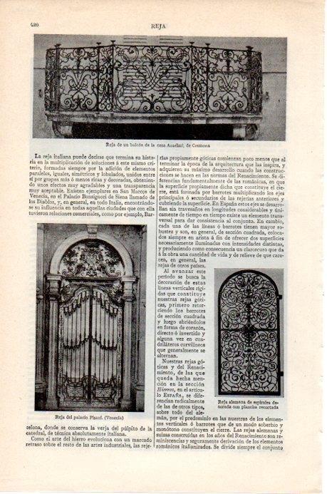 LAMINA V07842: Reja del Palacio Pisani