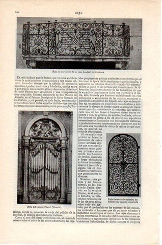 LAMINA V07842: Reja del Palacio Pisani
