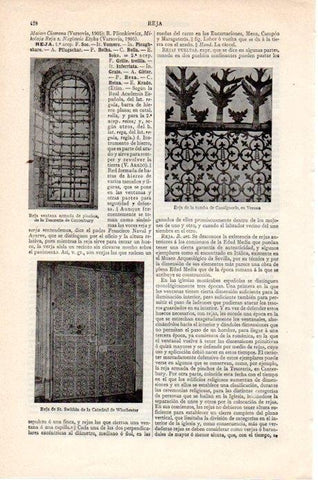 LAMINA V07841: Rejas en Canterbury Verona y Winchester