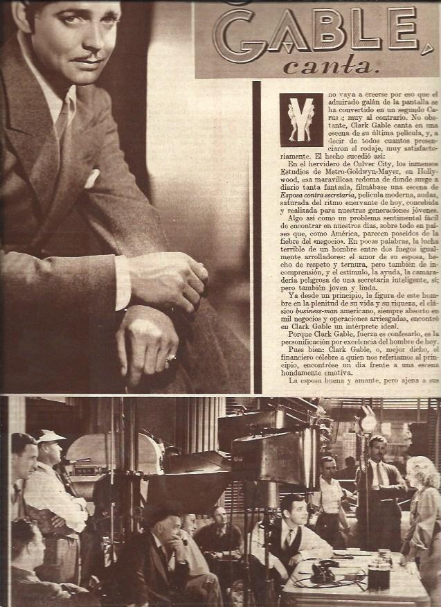 LAMINA 31124: Clark Gable y Clarence Brown