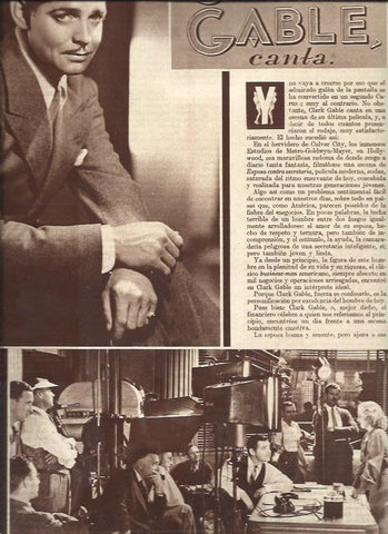 LAMINA 31124: Clark Gable y Clarence Brown
