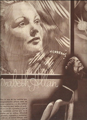 LAMINA 31123: Elisabeth Allan, por Herreros
