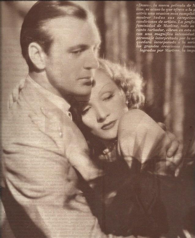LAMINA 31105: Escena de Deseo con Marlene Dietrich
