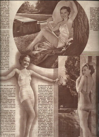 LAMINA 31111: Eleanor Whitney en bañador
