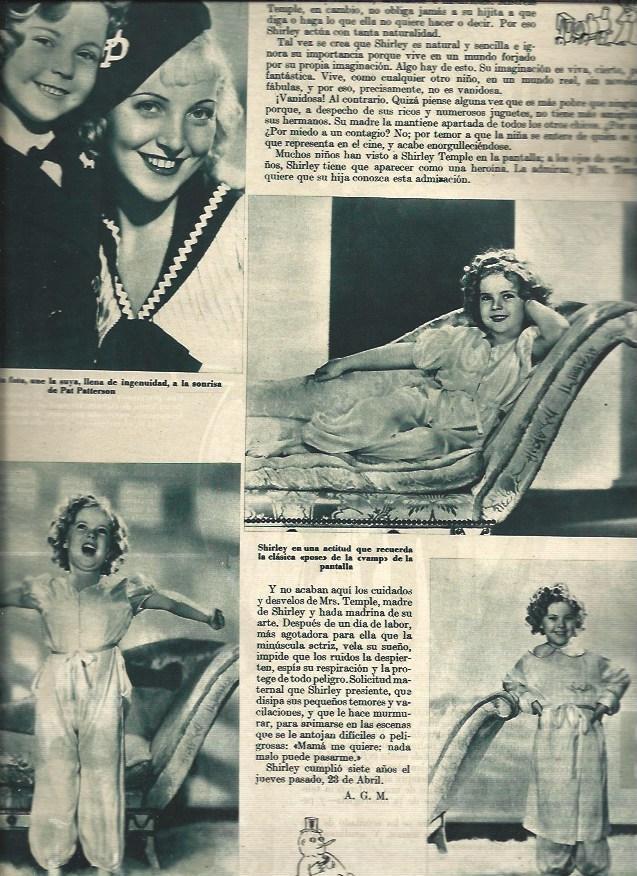 LAMINA 31190: Shirley Temple en pijama