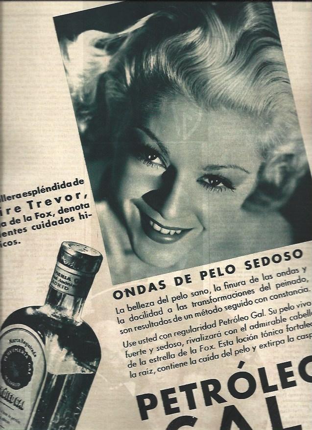LAMINA 31194: Publicidad de Petroleo Gal con Claire Trevor