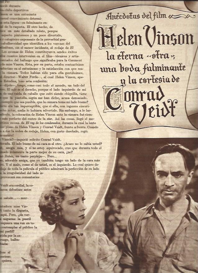 LAMINA 31198: Helen Vinson y Conrad Veidt
