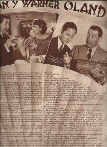 LAMINA 31180: Warner Oland y Mary Briand