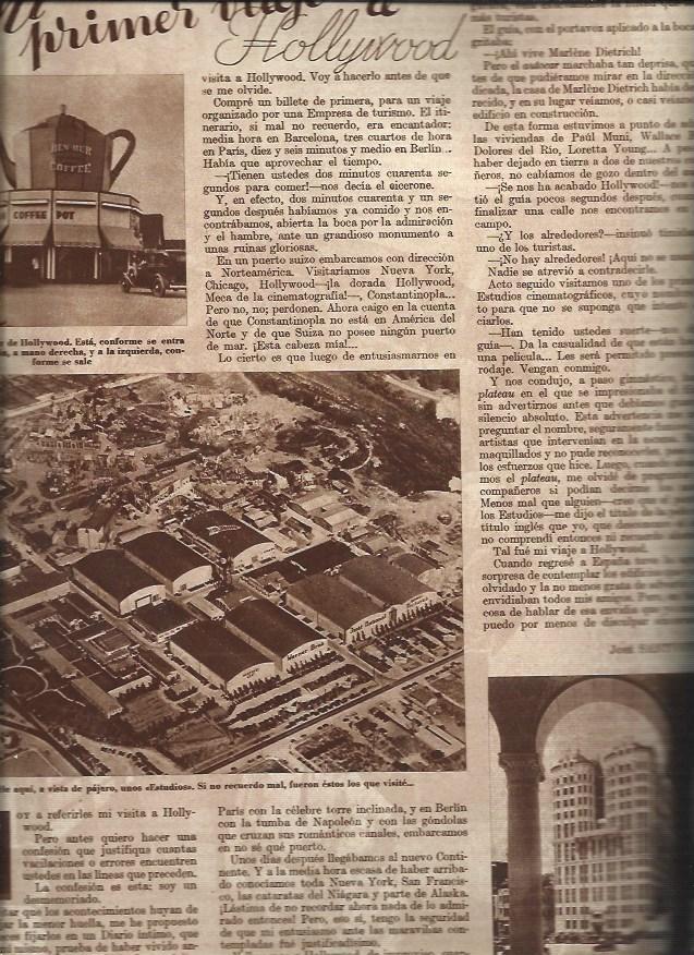LAMINA 31159: Vistas de Hollywood en 1936