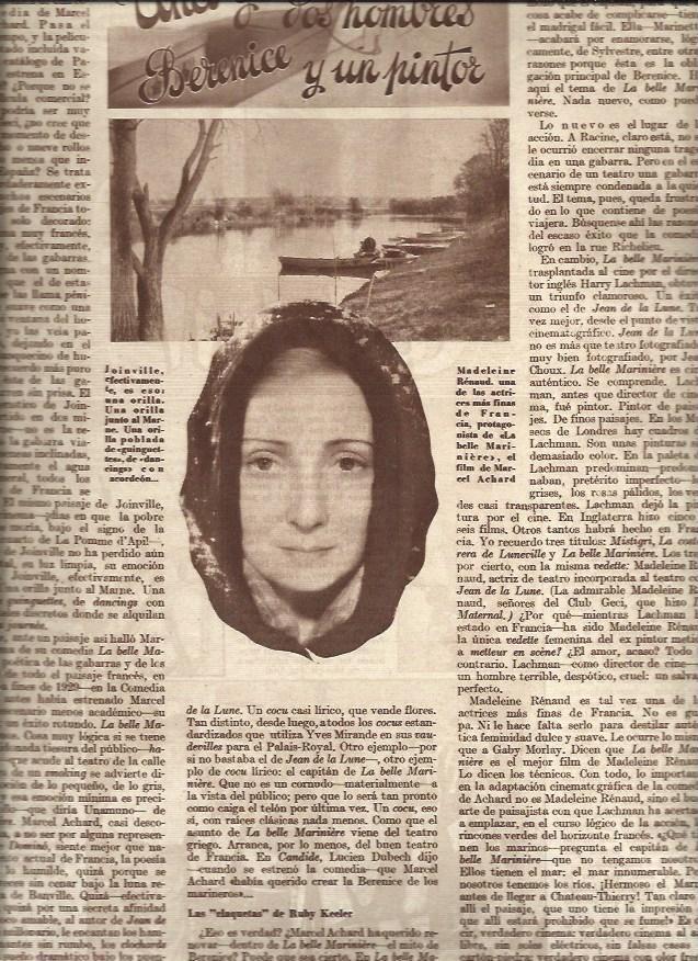 LAMINA 31097: Madeleine Renaud en La belle Mariniere