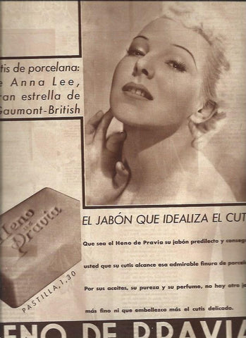 LAMINA 31172: Ann Lee en publicidad de Heno de Pravia