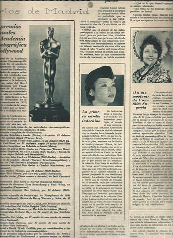 LAMINA 31165: Los premios Oscar de 1936