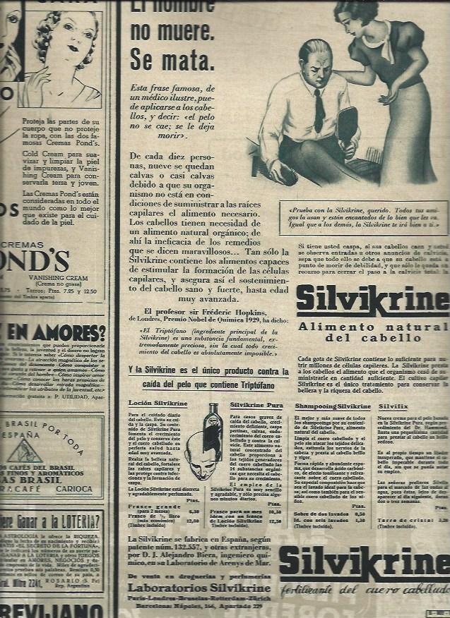 LAMINA 31095: Publicidad de Ponds y Silvikrine