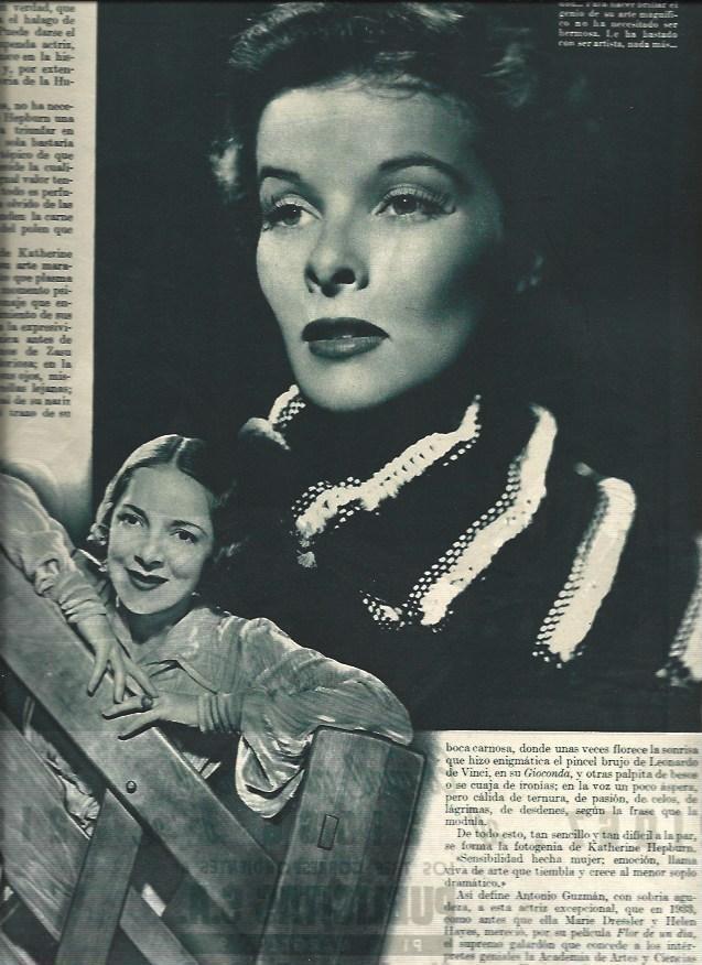 LAMINA 31016: Katherine Hepburn y Olivia de Havilland