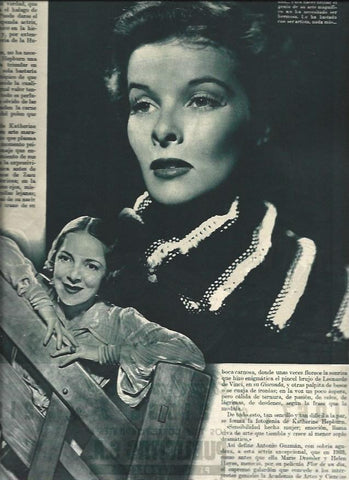 LAMINA 31016: Katherine Hepburn y Olivia de Havilland