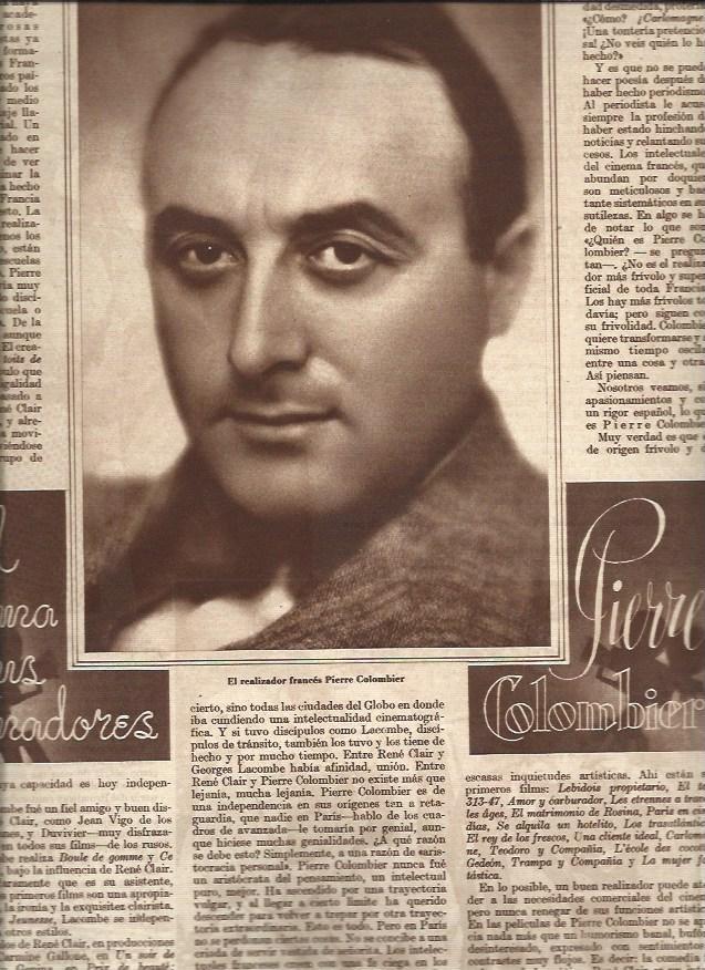 LAMINA 31013: El realizador Pierre Colombier