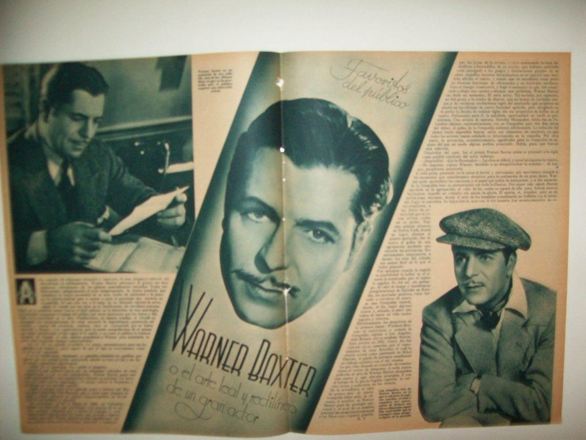 LAMINA 30990: Warner Baxter o el arte leal