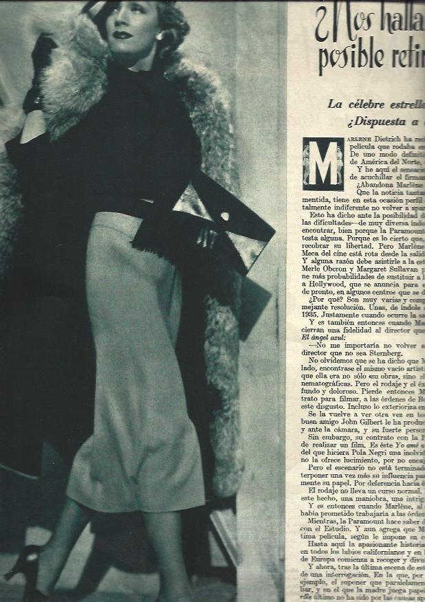 LAMINA 31002: Marlene Dietrich en la calle