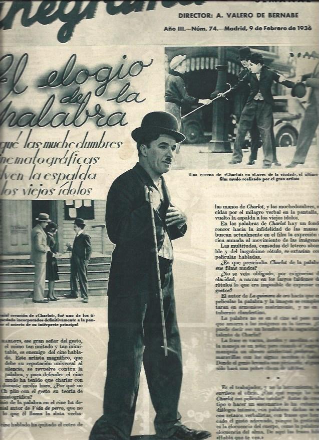 LAMINA 31005: Charlot en Circo, Tiempos modernos y Luces de la ciudad