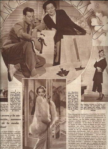 LAMINA 31007: Marlene Dietric, Ida Lupino y Adrian con Rosalinda Russell