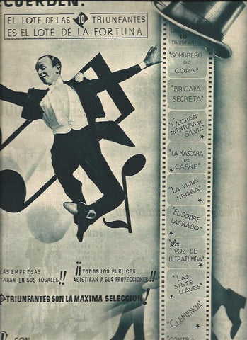 LAMINA 31077: Anuncio de las 10 triufantes de Radio Films