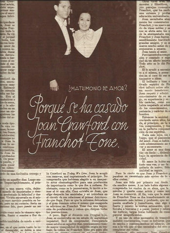 LAMINA 31080: Joan Crawford y Franchot Tone