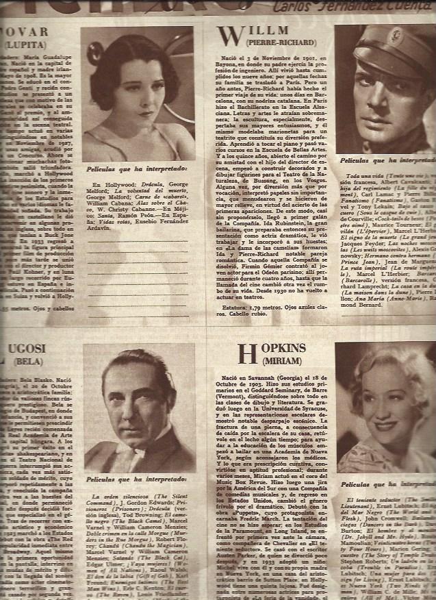 LAMINA 31093: Lupita Tovar, Perre Richard Illm, Bela Lugosi y Miriam Hopkins