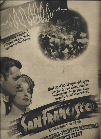 LAMINA 31204: Cartel de San Francisco con Clark Gable