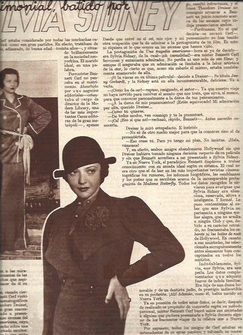 LAMINA 31045: Sylvia Sidney