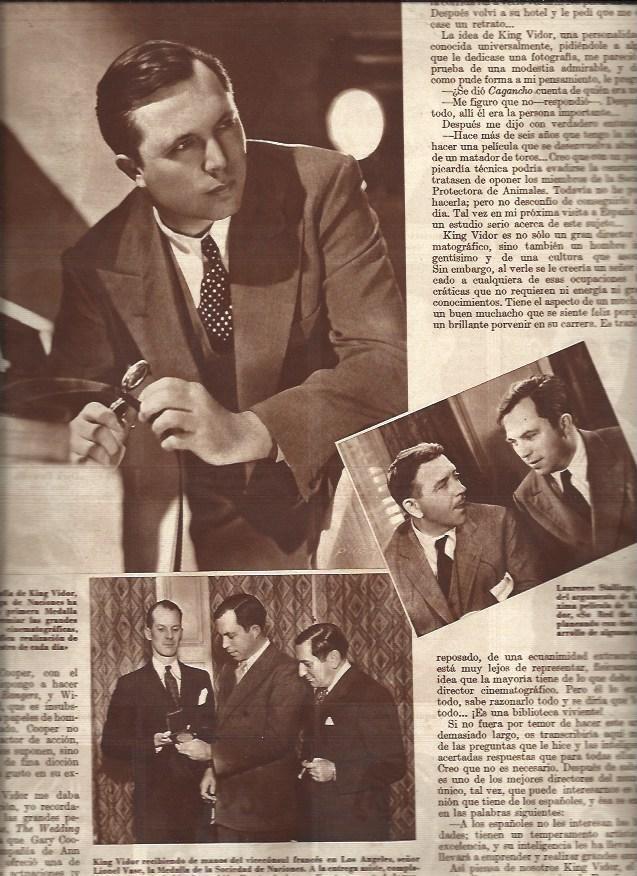 LAMINA 31047: King Vidor en varias peliculas