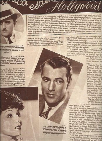 LAMINA 31049: Gary Cooper, William Crula y Lupe Velez