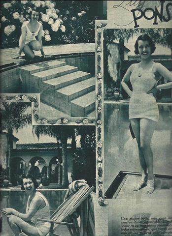 LAMINA 31058: Lily Pons en su casa