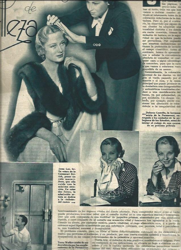 LAMINA 31355: Dolores Costello y Ann Lee