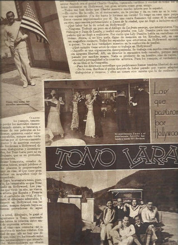 LAMINA 31358: Tono Lara en Hollywood