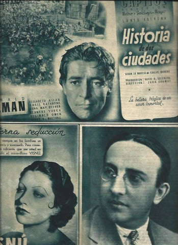 LAMINA 31361: Cartel del Capitol con Historia de dos ciudades