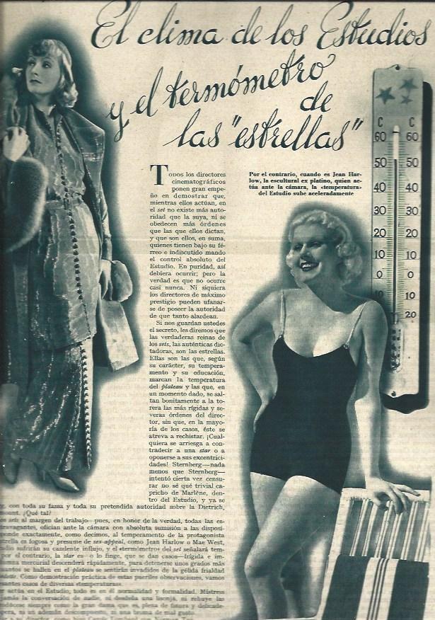 LAMINA 31362: Greta Garbo y Jean Harlow