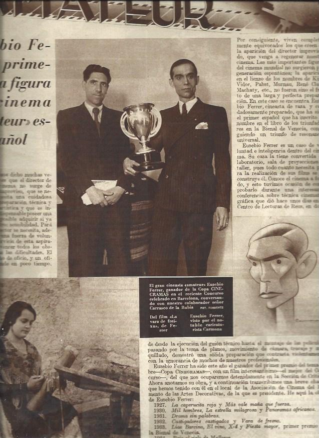LAMINA 31365: Eusebio Ferrer, ganador del concurso amateur