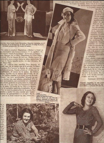 LAMINA 31346: Alice Coces, Louis Mercanton e Imperio Argentina en Paramount Paris