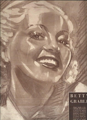 LAMINA 31327: Betty Grable, por Herreros
