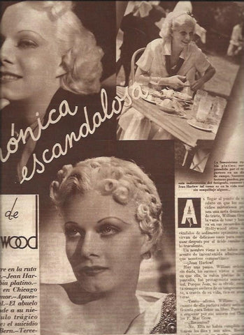 LAMINA 31328: Jean Harlow en un dia de campo