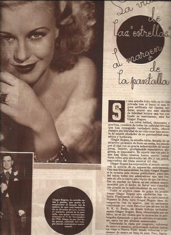 LAMINA 31338: Ginger Rogers con Lew Ayres