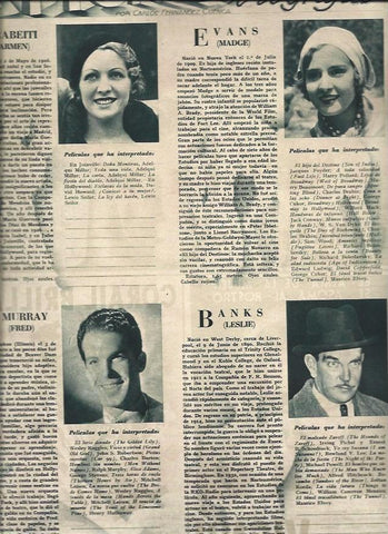LAMINA 31331: Camen Larrabeiti, Madge Evans, Fred Mac Murray y Leslie Banks