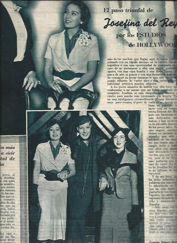 LAMINA 31402: Josefina del Rey en los estudios de Hollywood