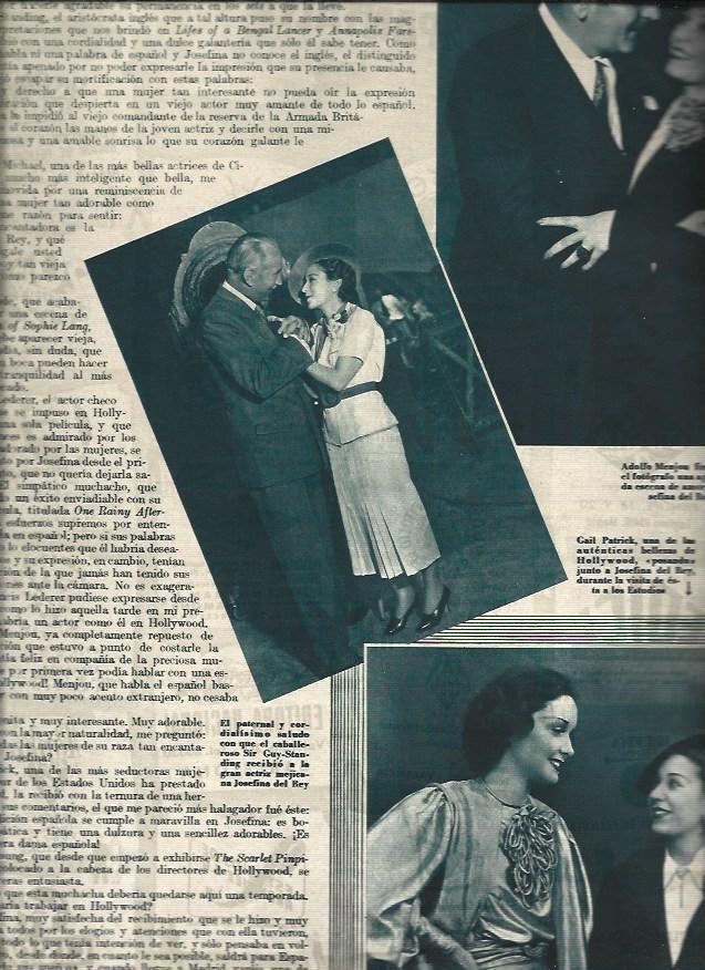 LAMINA 31403: Josefina del Rey con Sir Guy Standing