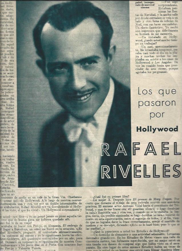 LAMINA 31404: Rafael Rivelles en Hollywood